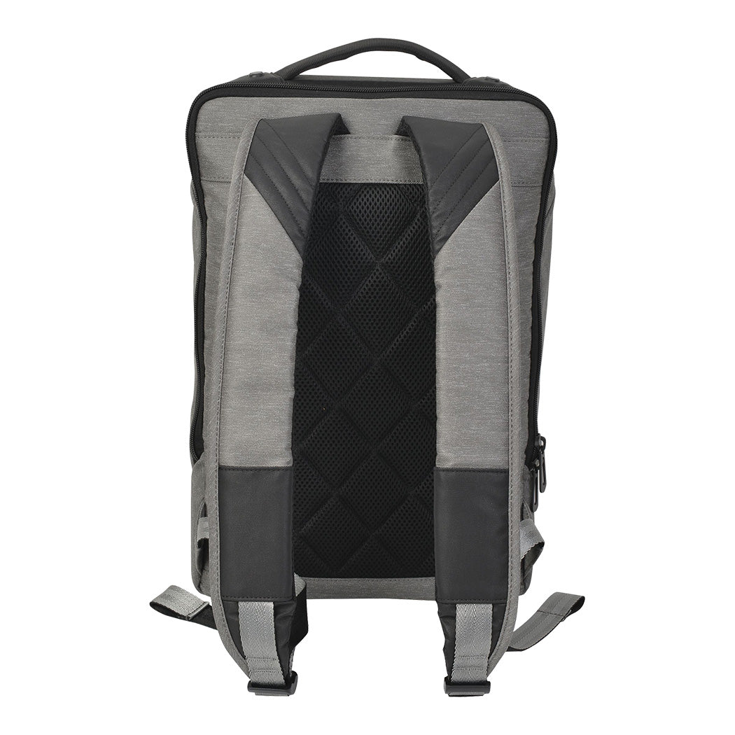 Compact Heather Gray 15.6-Inch Laptop Backpack