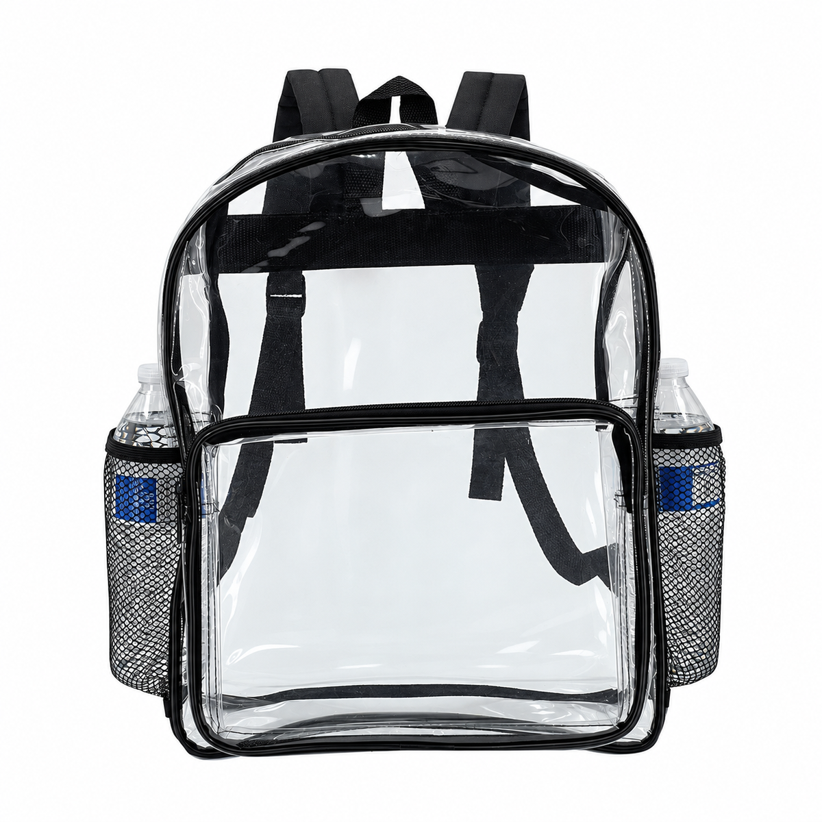 Mesh Pocket Clear Backpack