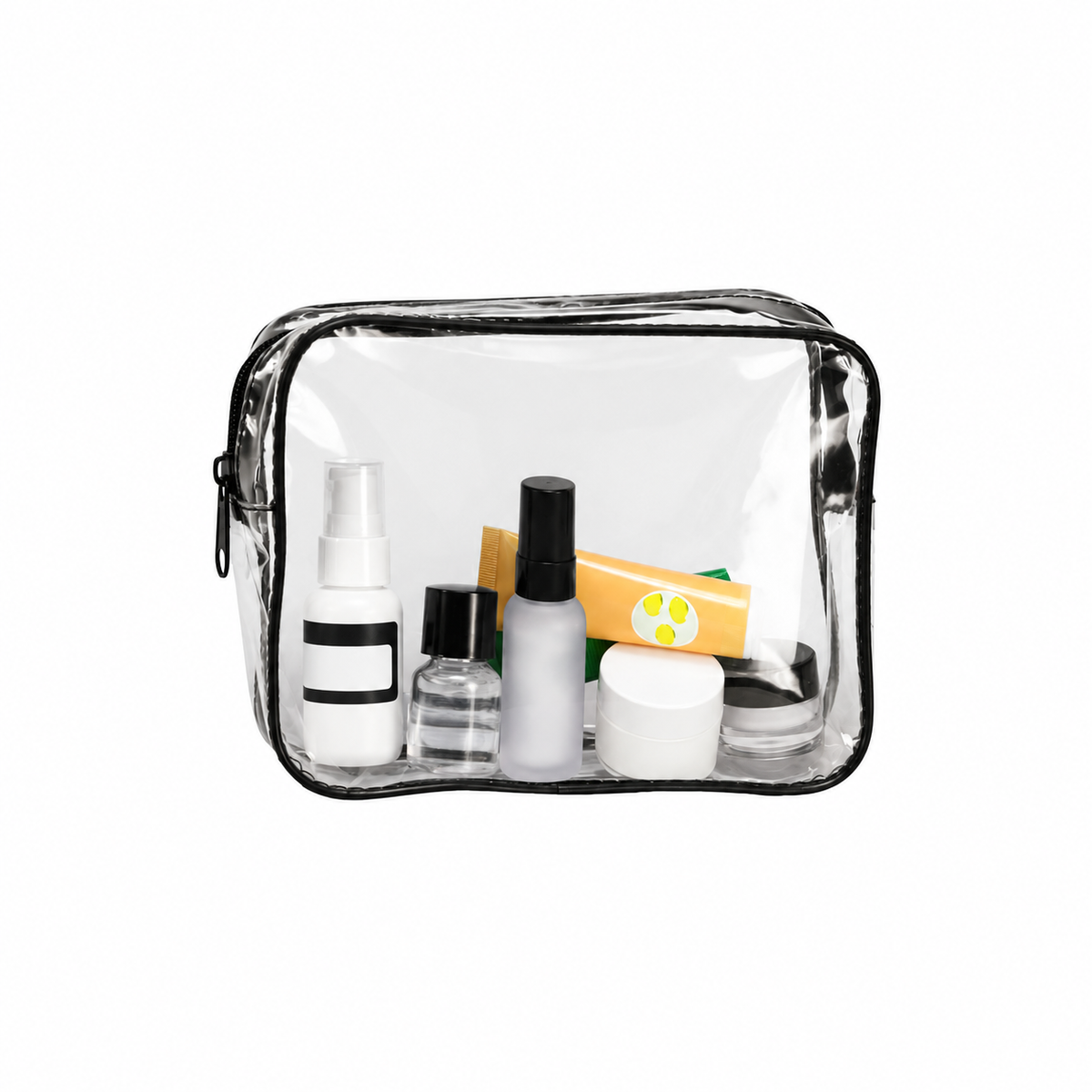 Clear Vinyl Travel Cosmetic Organizer