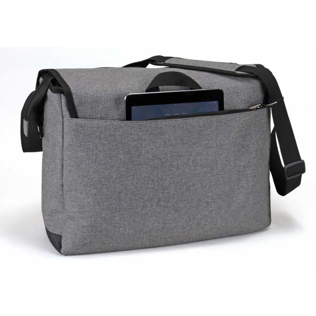 Heathered Laptop Messenger Bag