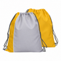 Two-Tone Drawstring Bag