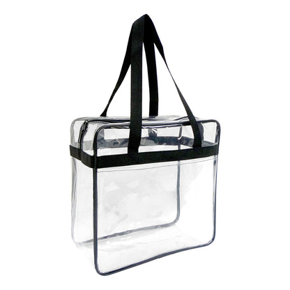 Stadium Clear PVC Zipper Tote Bag