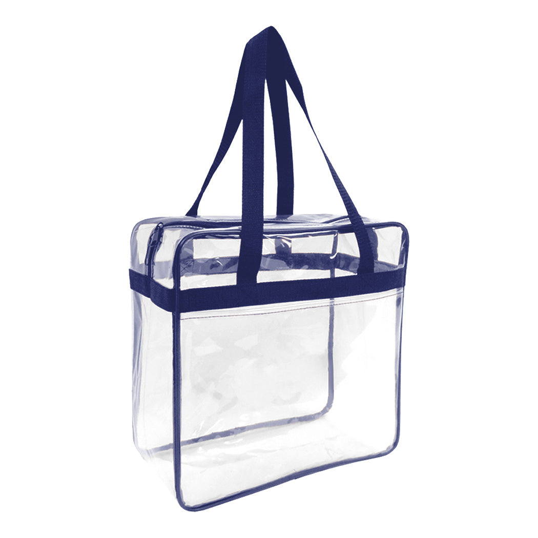 Stadium Clear PVC Zipper Tote Bag