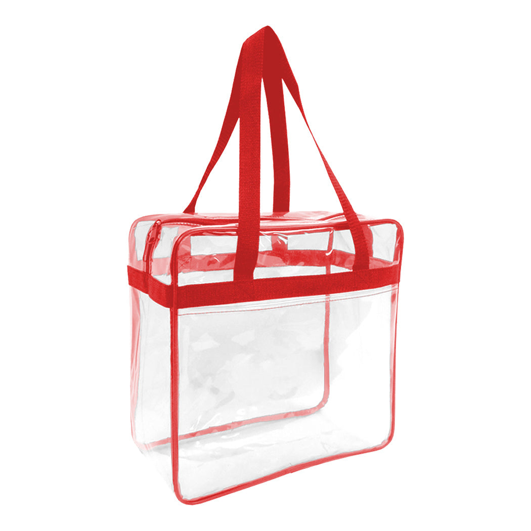 Stadium Clear PVC Zipper Tote Bag