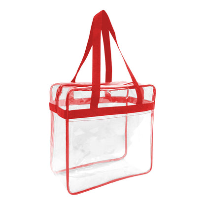 Stadium Clear PVC Zipper Tote Bag
