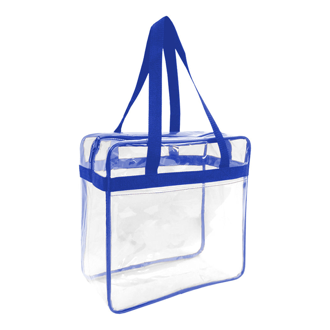 Stadium Clear PVC Zipper Tote Bag
