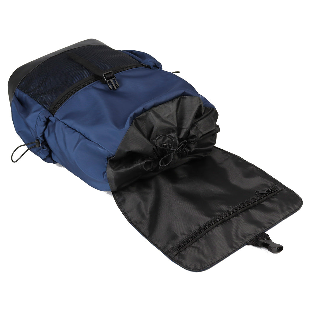 Shape-Retaining Simulated Memory Fabric Backpack