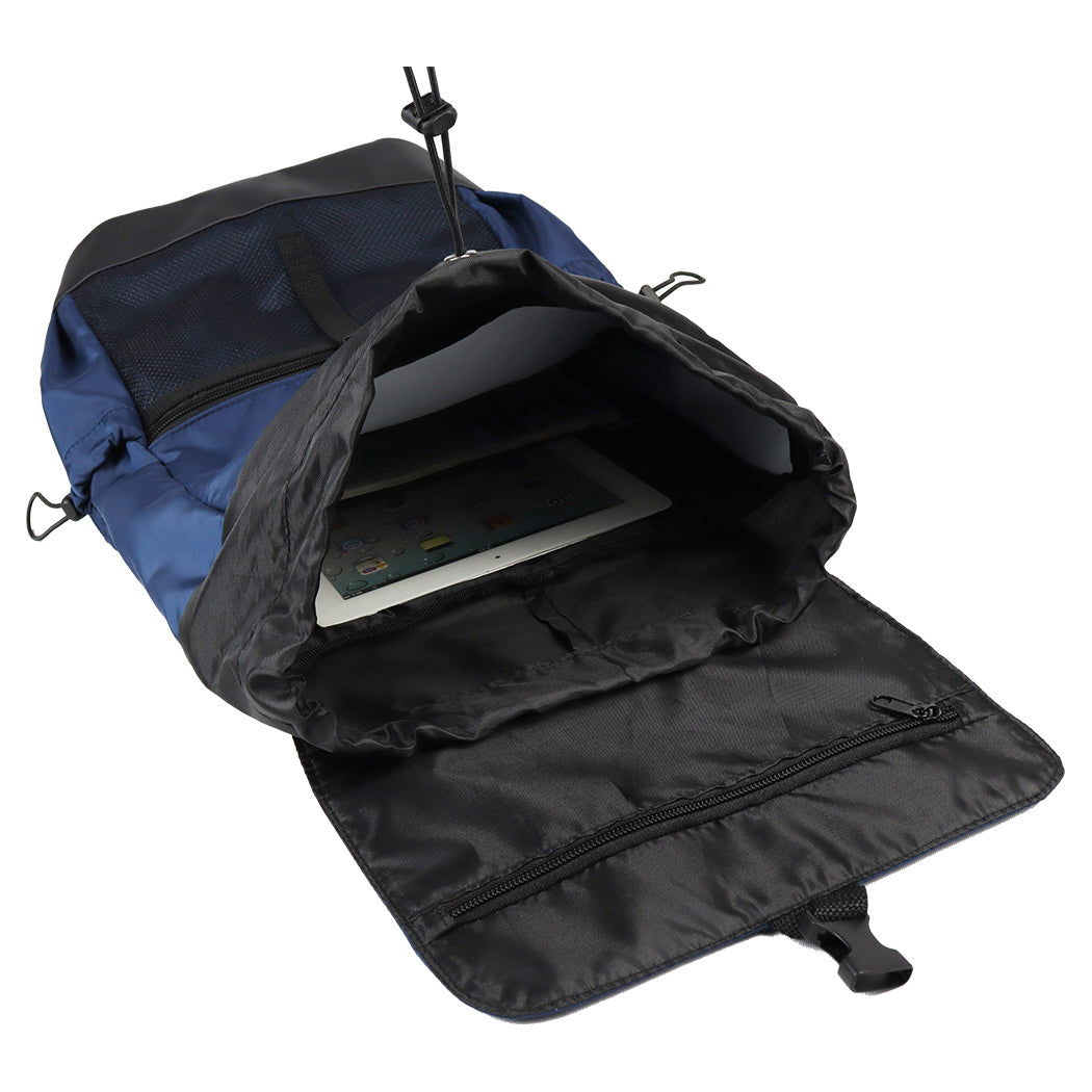 Shape-Retaining Simulated Memory Fabric Backpack