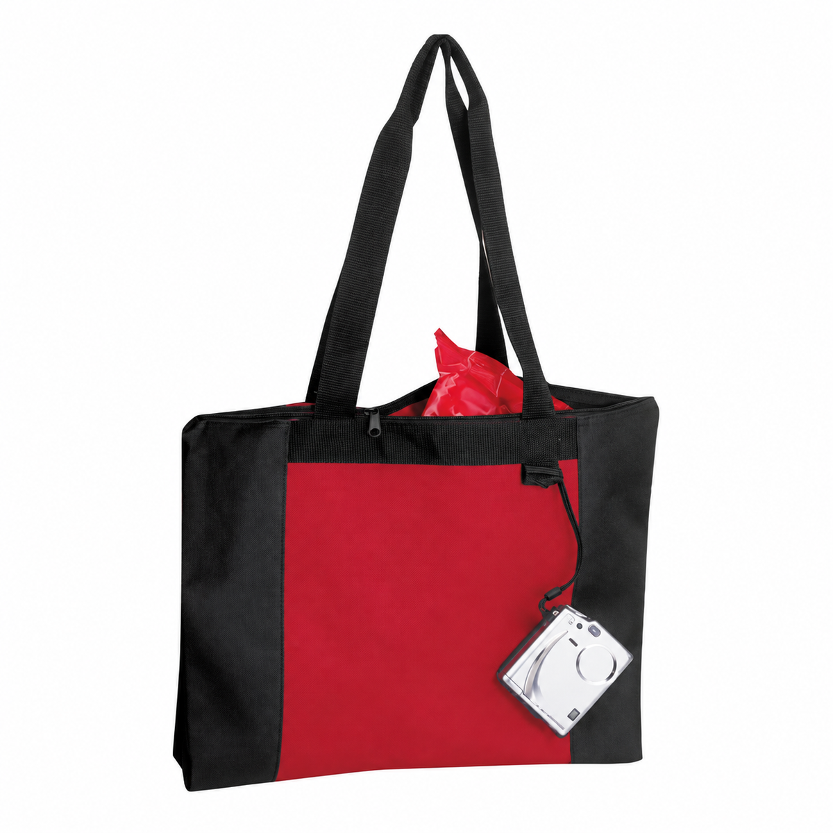 Poly Zipper Reusable Tote Bag