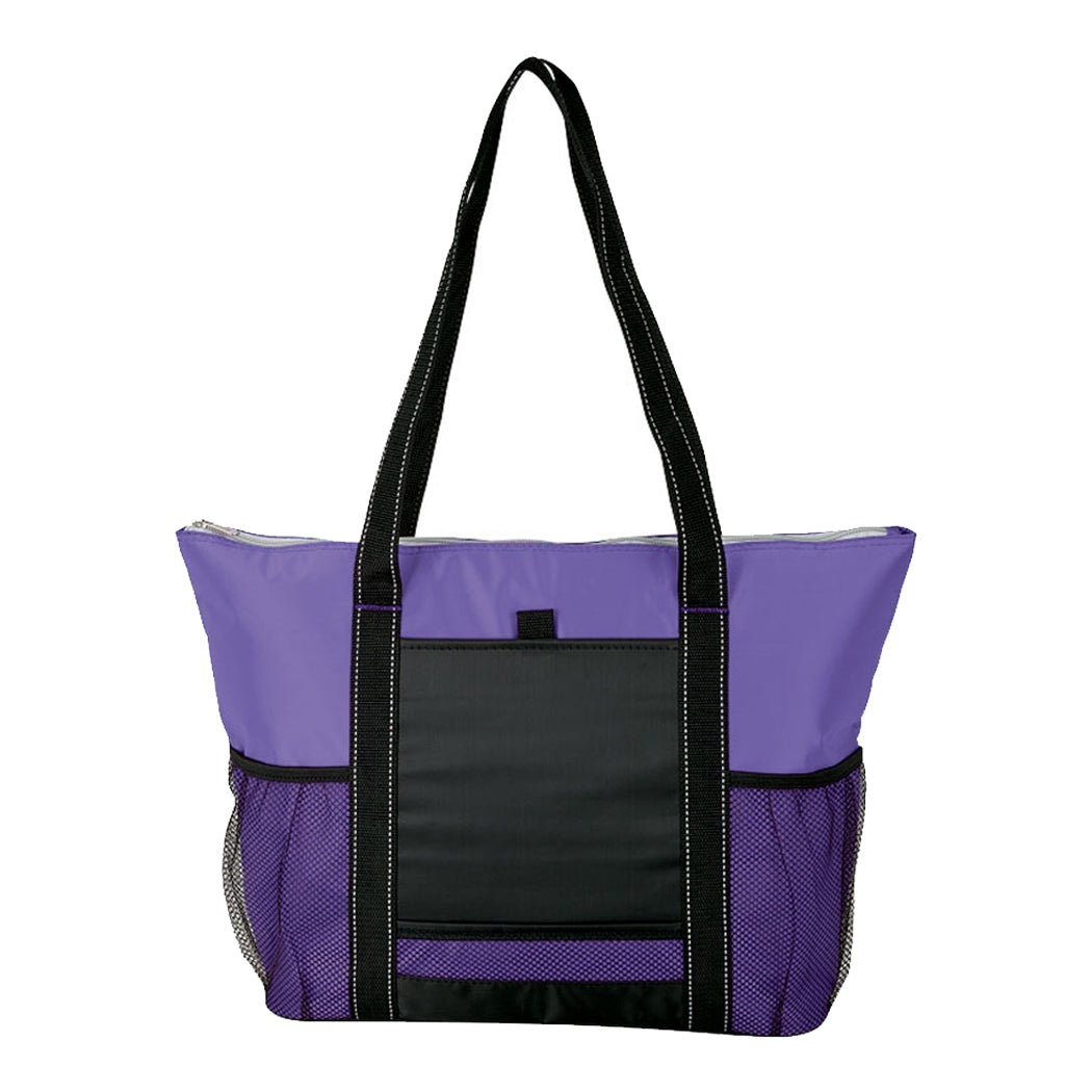 Black-Trim Insulated Tote Bag