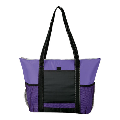 Black-Trim Insulated Tote Bag