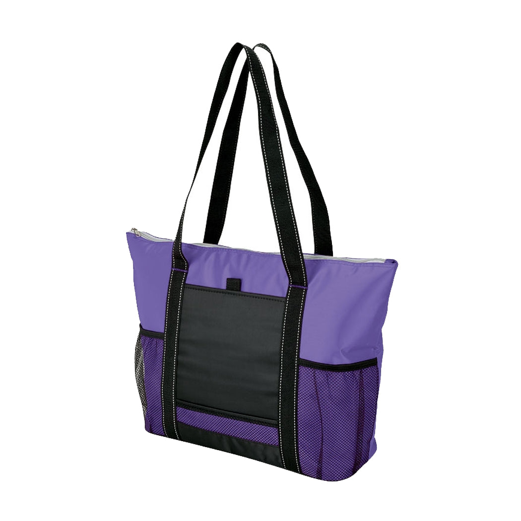 Black-Trim Insulated Tote Bag