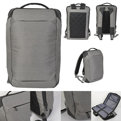 Compact Heather Gray 15.6-Inch Laptop Backpack