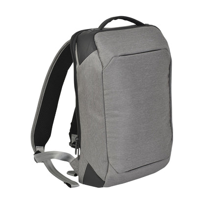 Compact Heather Gray 15.6-Inch Laptop Backpack