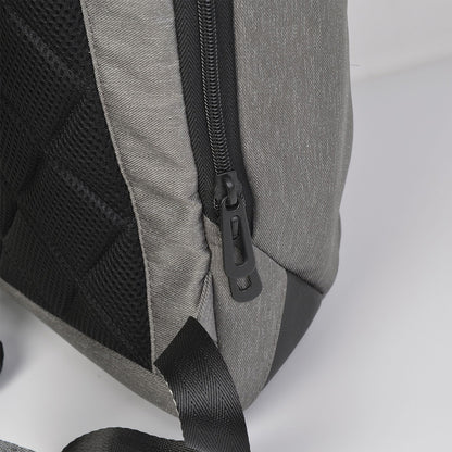 Compact Heather Gray 15.6-Inch Laptop Backpack