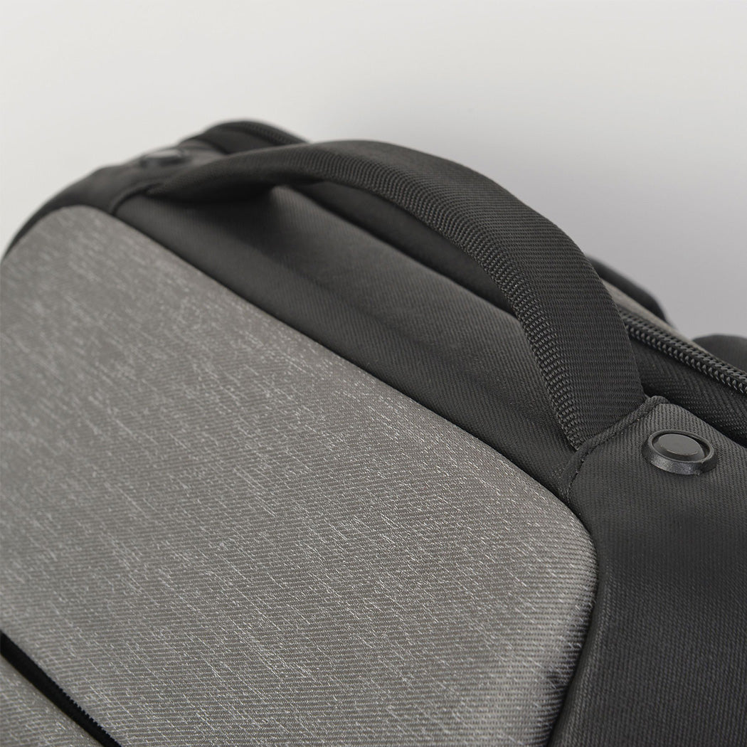 Compact Heather Gray 15.6-Inch Laptop Backpack