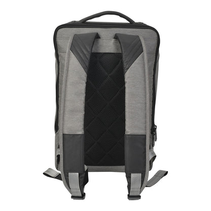 Compact Heather Gray 15.6-Inch Laptop Backpack