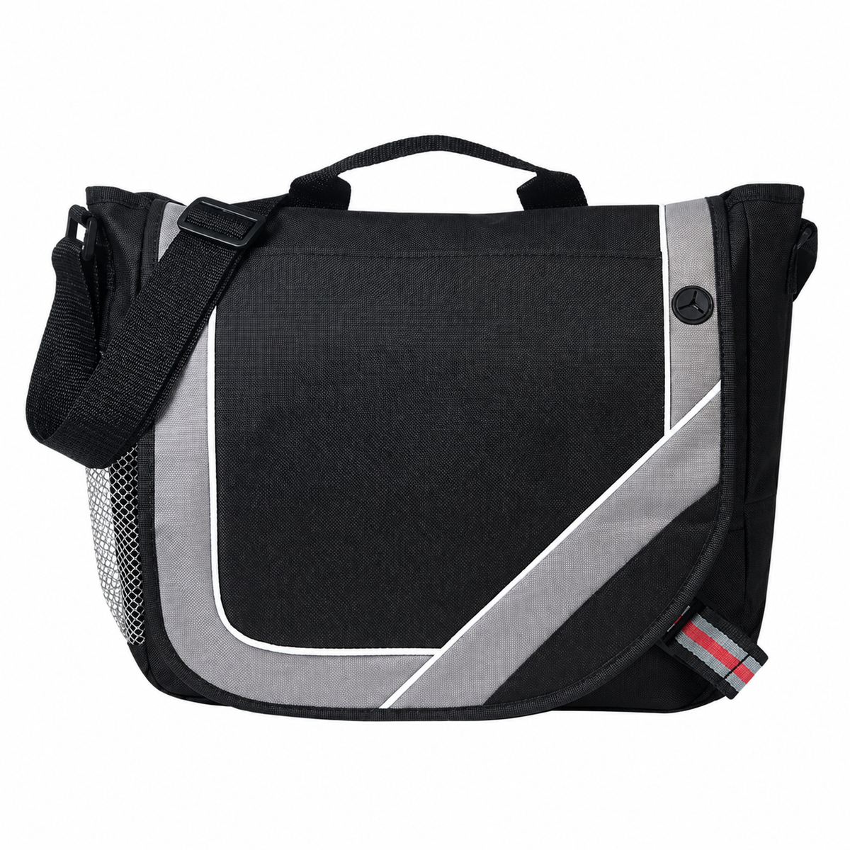 Front-Pocket Poly Messenger Bag