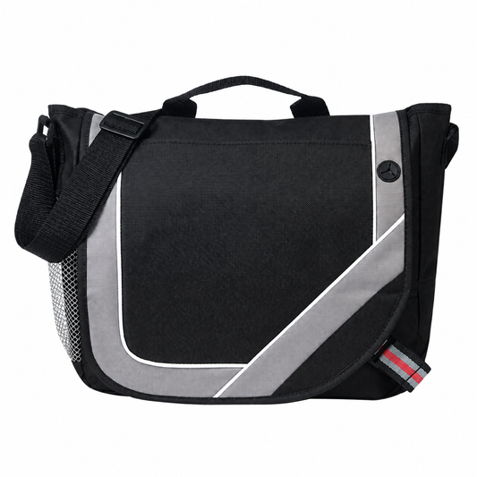 Front-Pocket Poly Messenger Bag