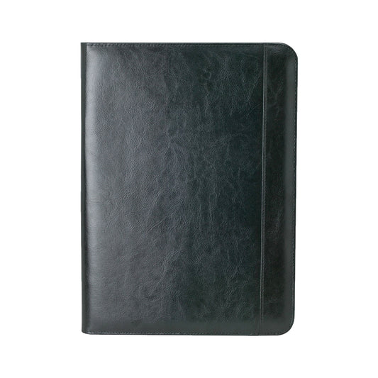 Leather Padfolio with Writing Pad and File Pockets
