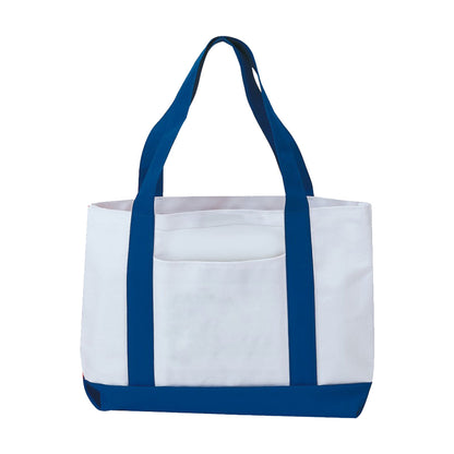 Two-Tone Poly Boat Tote Bag