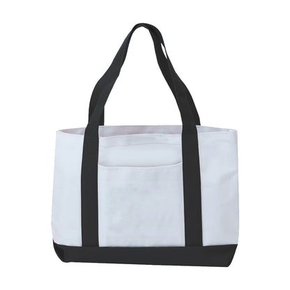 Two-Tone Poly Boat Tote Bag