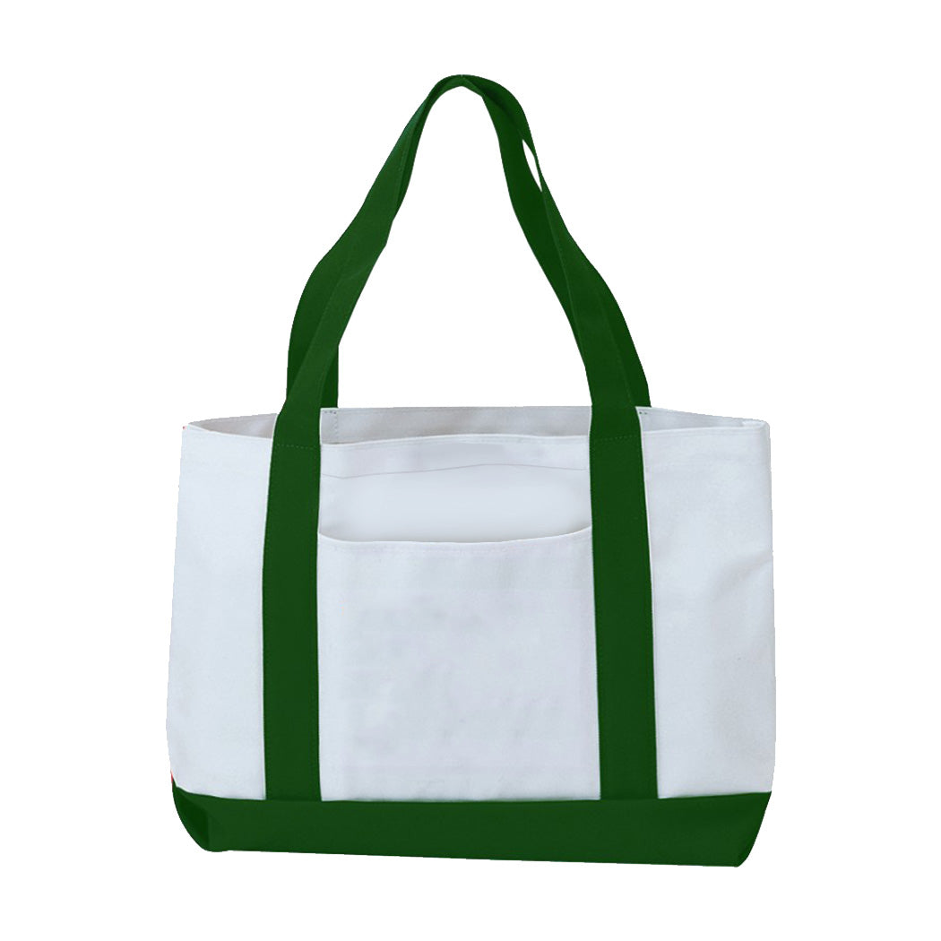 Two-Tone Poly Boat Tote Bag
