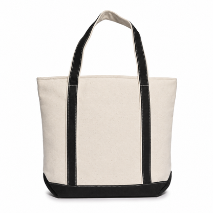 Heavyweight Zippered Canvas Tote Bag