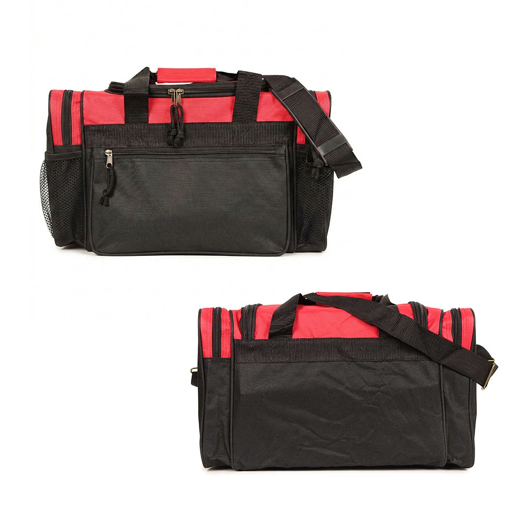 Zippered 17-Inch Sports Duffel Bag