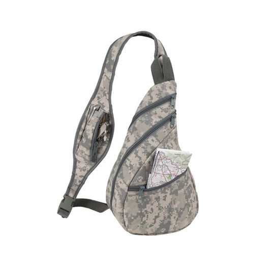 Digital Camo Crossbody Sling Backpack