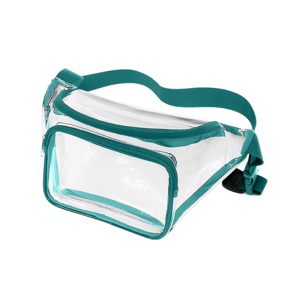 Color-Trim Clear Vinyl Waist Pack