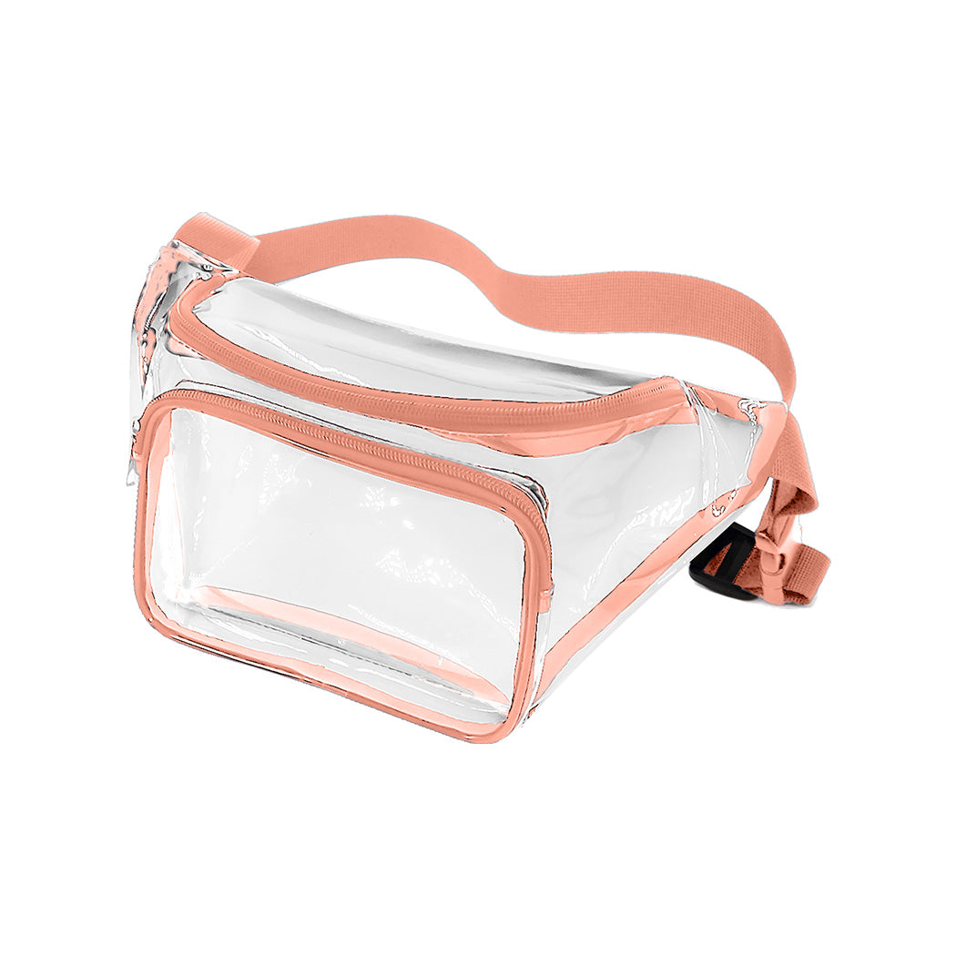 Color-Trim Clear Vinyl Waist Pack