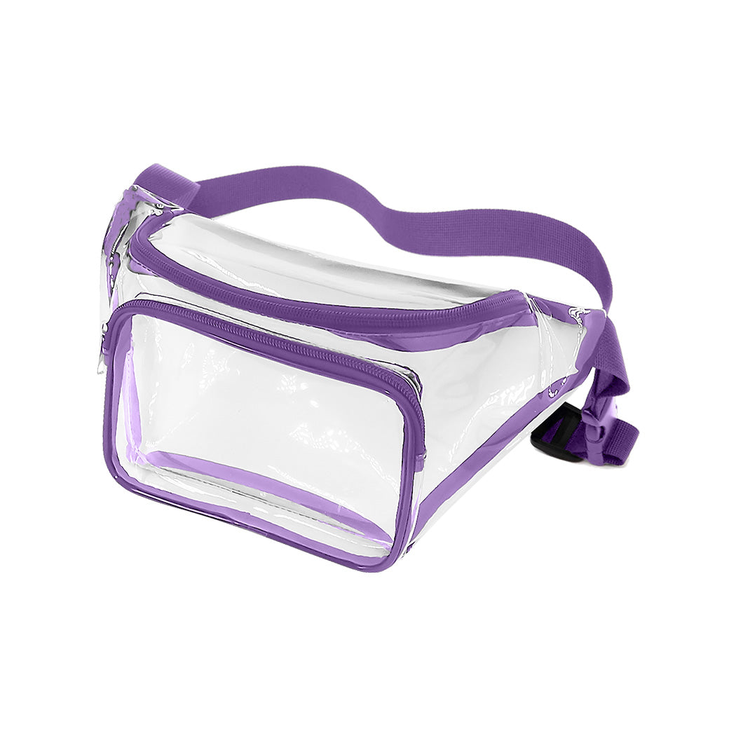 Color-Trim Clear Vinyl Waist Pack