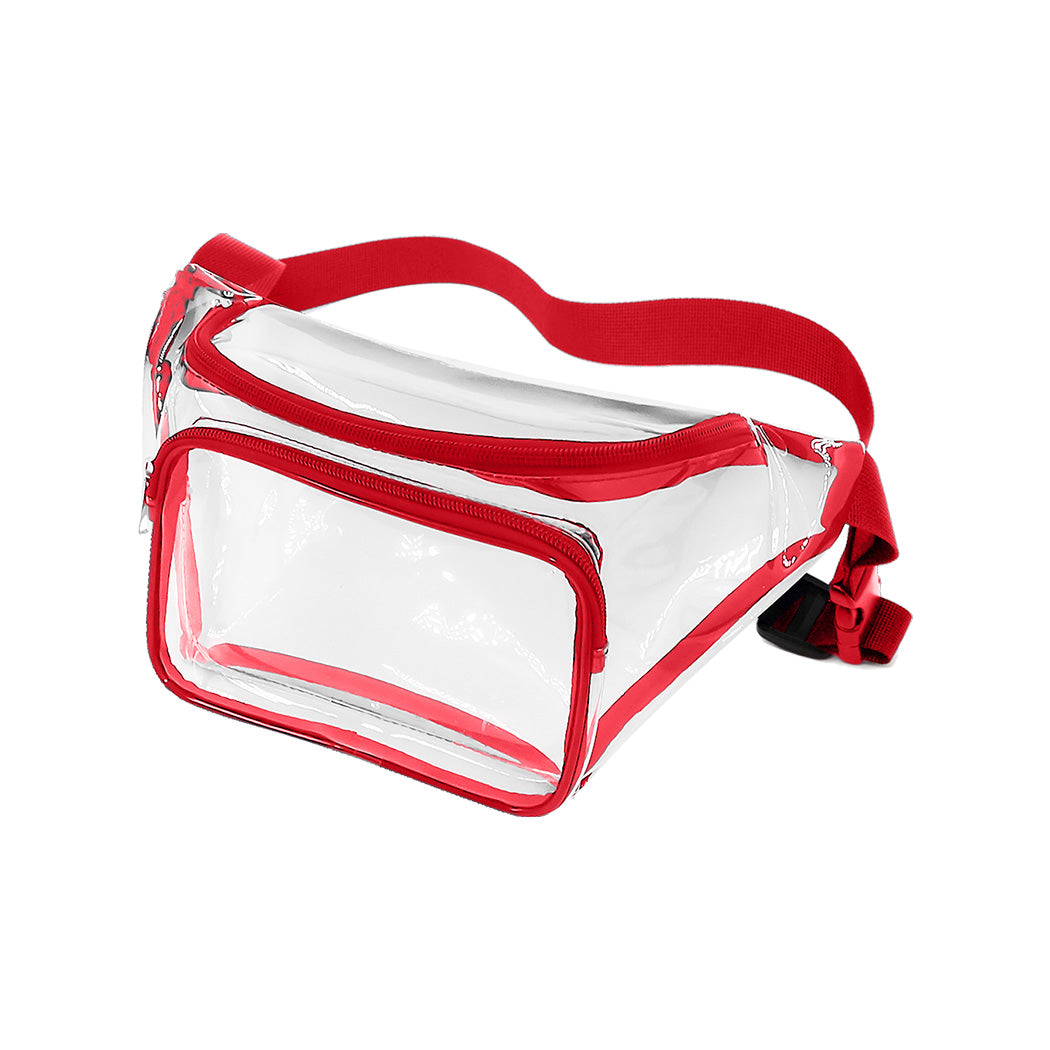 Color-Trim Clear Vinyl Waist Pack
