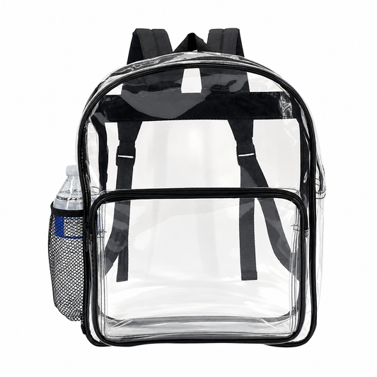 Zippered Clear PVC Backpack