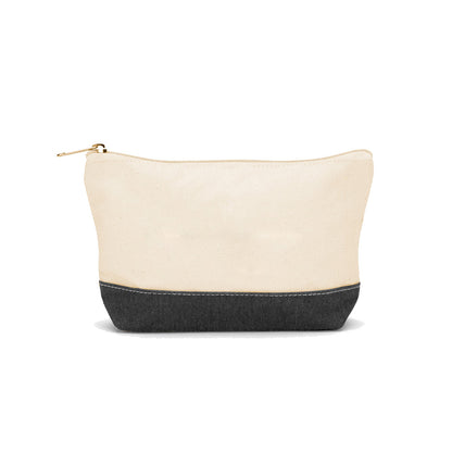 Cotton Canvas Cosmetics Bag