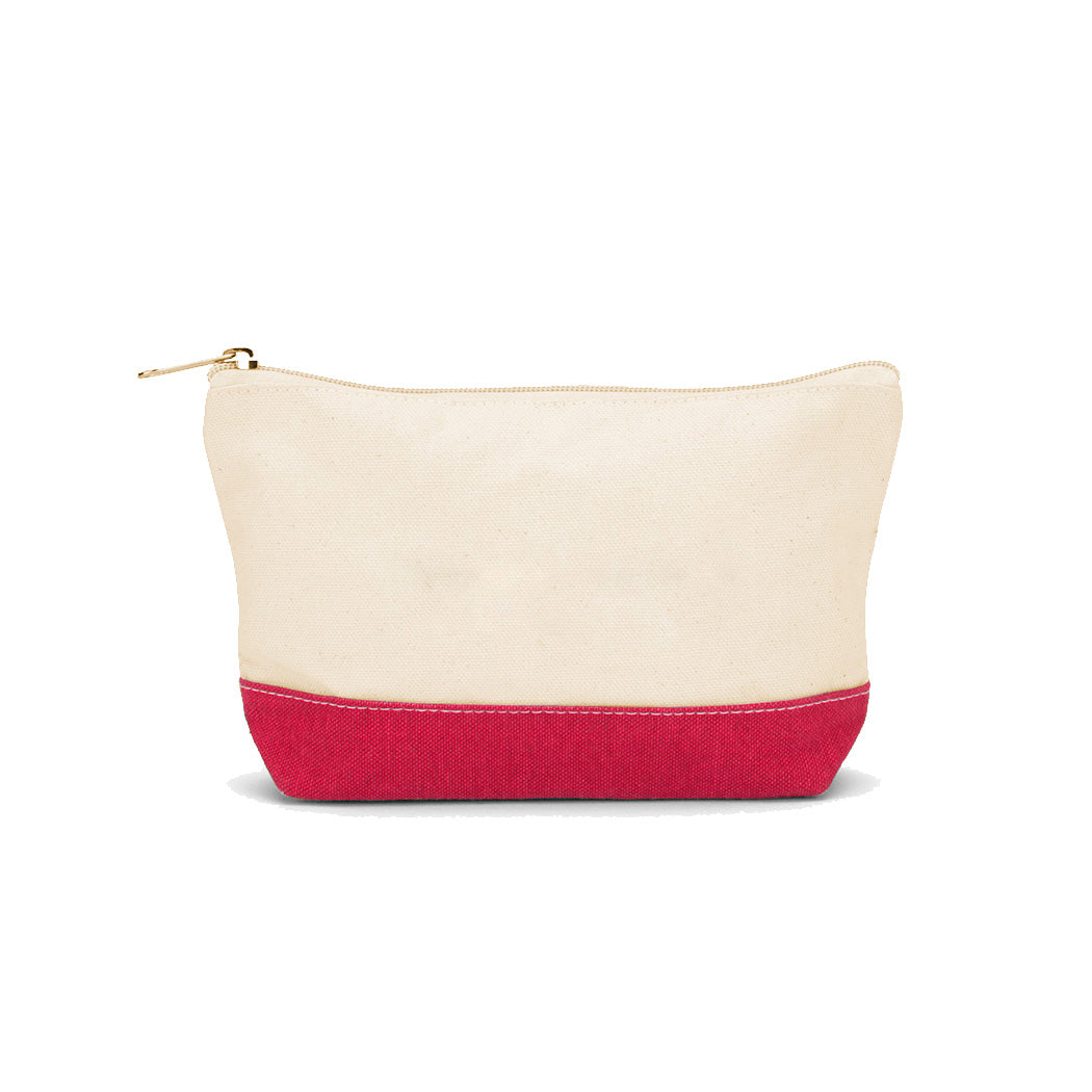 Cotton Canvas Cosmetics Bag