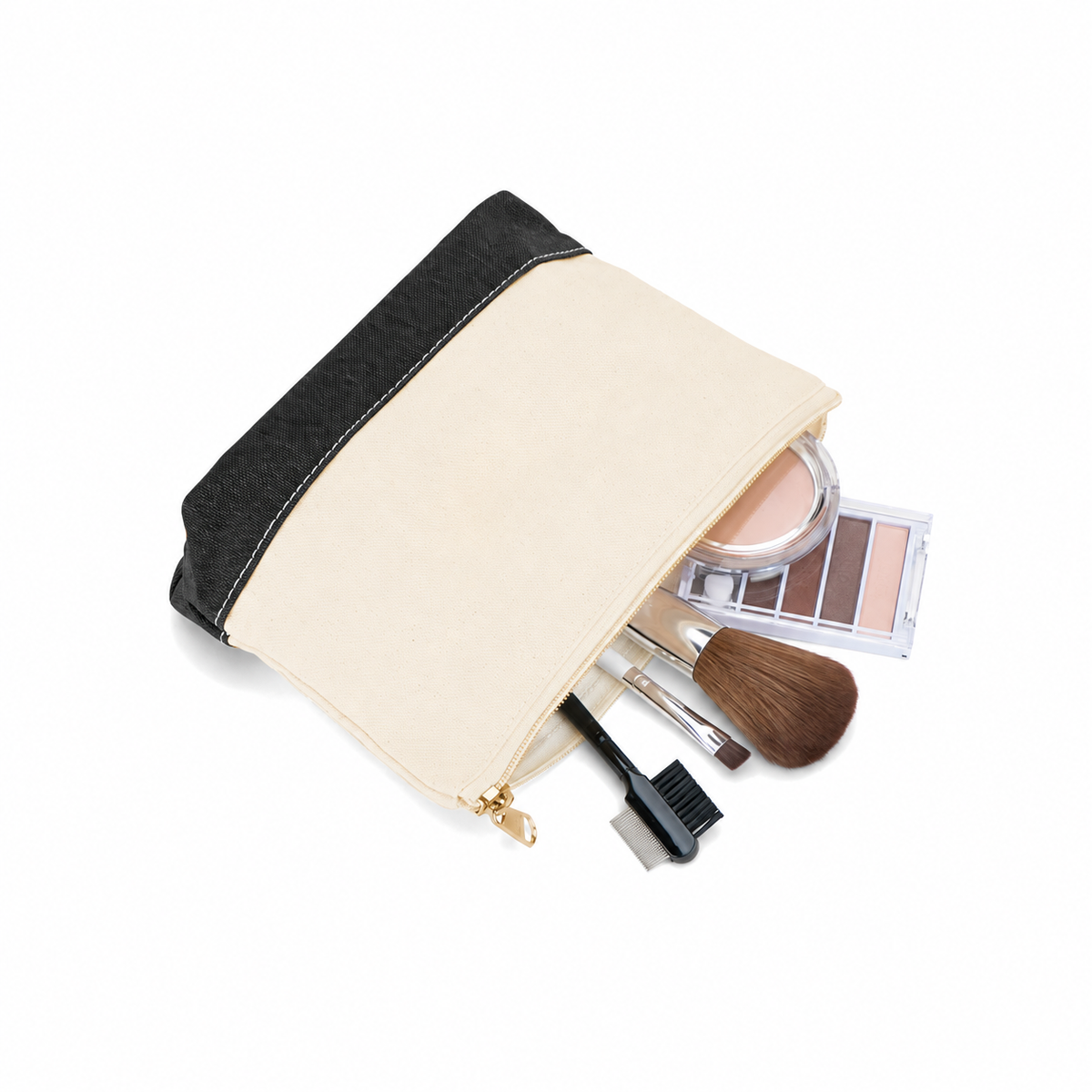 Cotton Canvas Cosmetics Bag