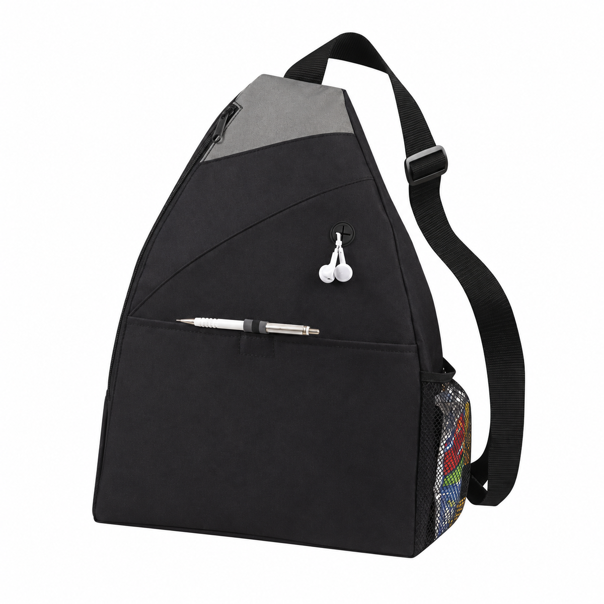 Velcro-Closure Poly Sling Backpack