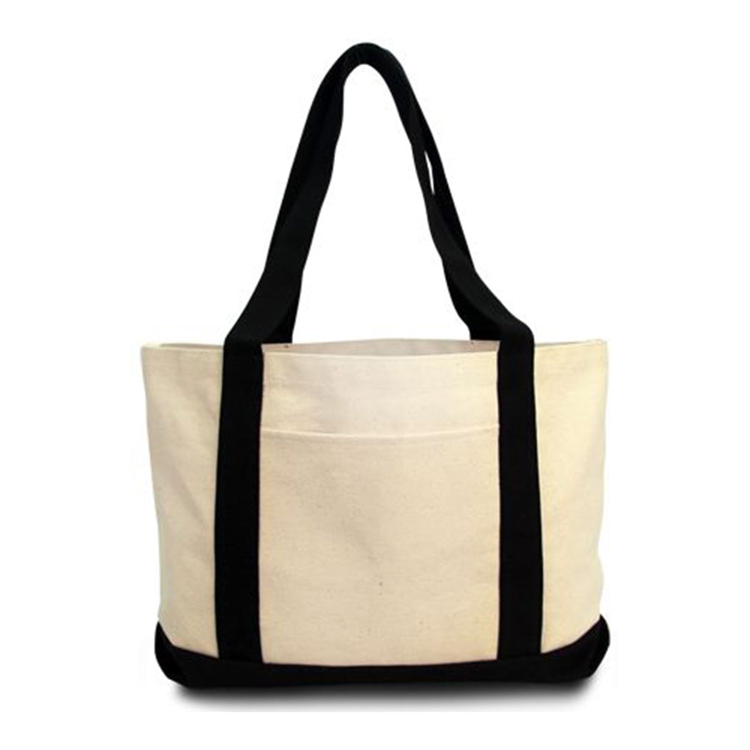 Cotton Canvas Gusseted Tote Bag