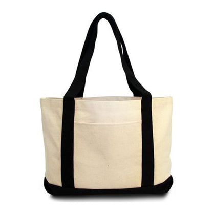 Cotton Canvas Gusseted Tote Bag