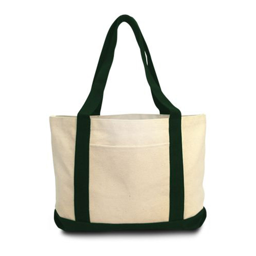 Cotton Canvas Gusseted Tote Bag