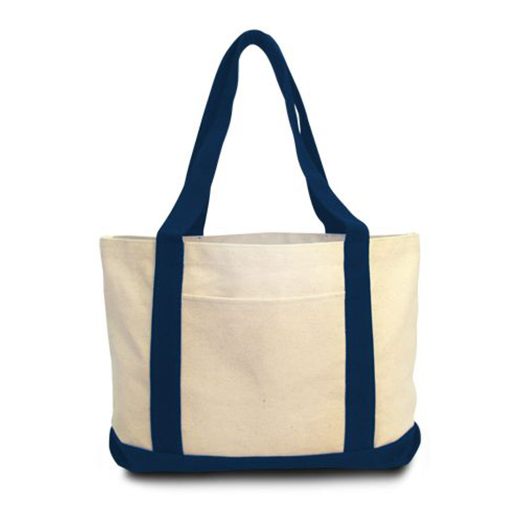 Cotton Canvas Gusseted Tote Bag