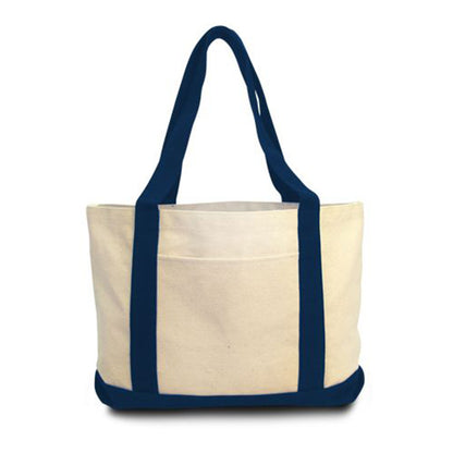 Cotton Canvas Gusseted Tote Bag