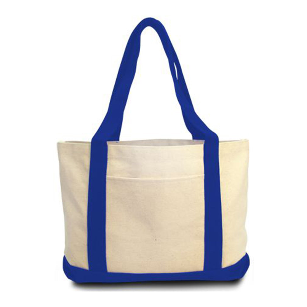 Cotton Canvas Gusseted Tote Bag