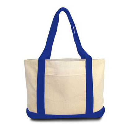 Cotton Canvas Gusseted Tote Bag