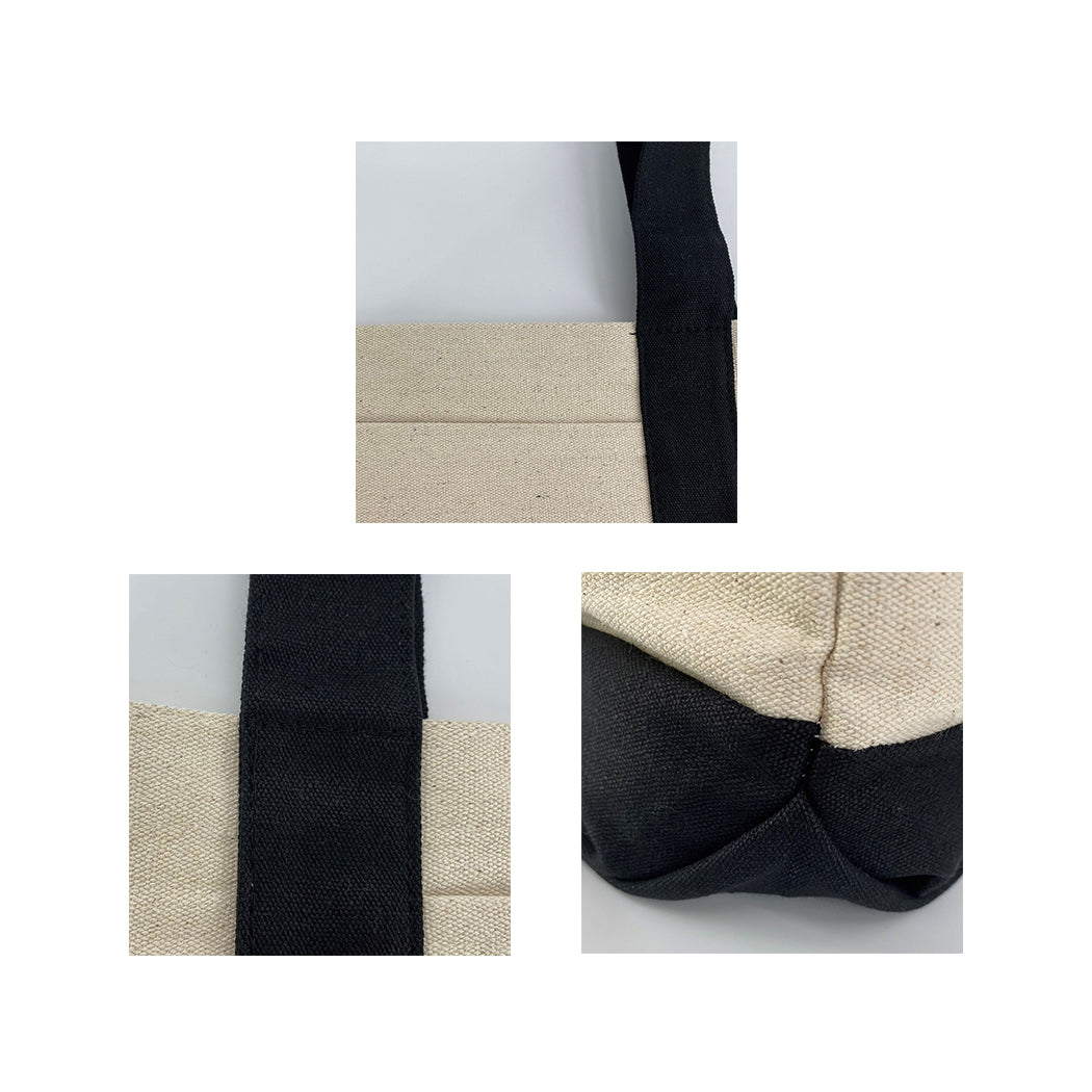 Cotton Canvas Gusseted Tote Bag