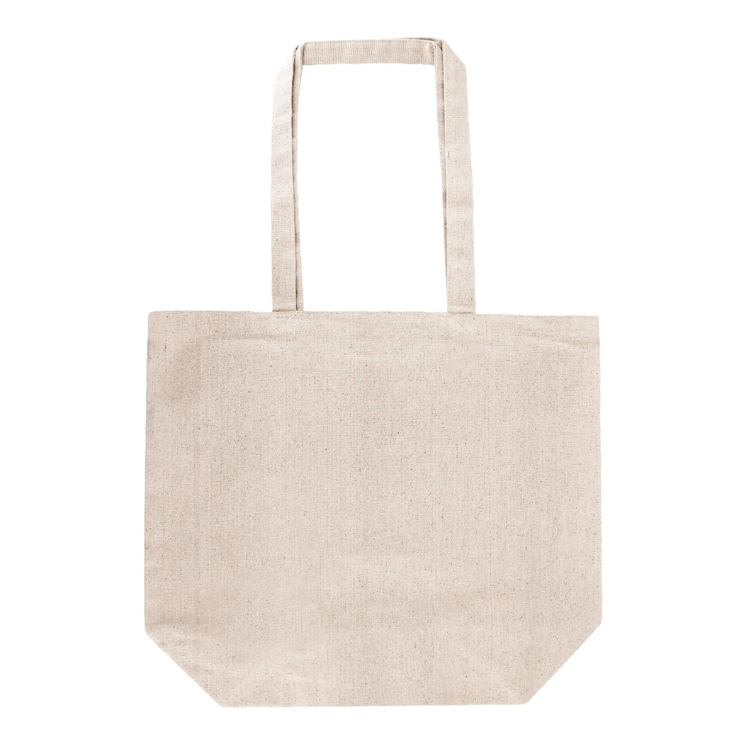 Gusseted Cotton Canvas Tote Bag