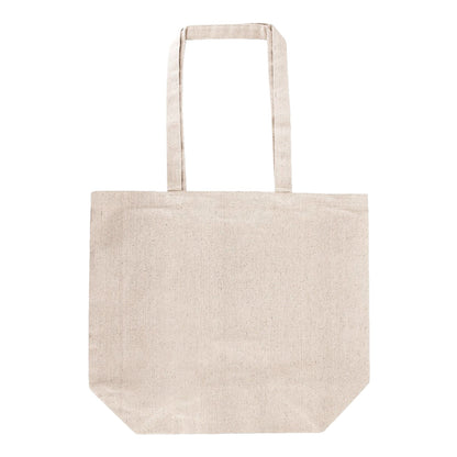 Gusseted Cotton Canvas Tote Bag