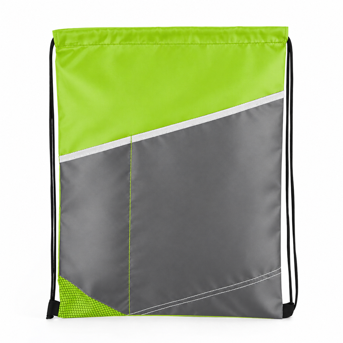 Polyester Bold Color Drawstring Bag